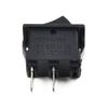 10Pcs X 2 Pin On-Off 2 Terminals SPST Boat Rocker Switches DC 12V 16A Black