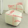Jacquard Pattern Mushroom Stool Cover Slipcovers Washable Low Stool Protective Case Elastic Anti-dust