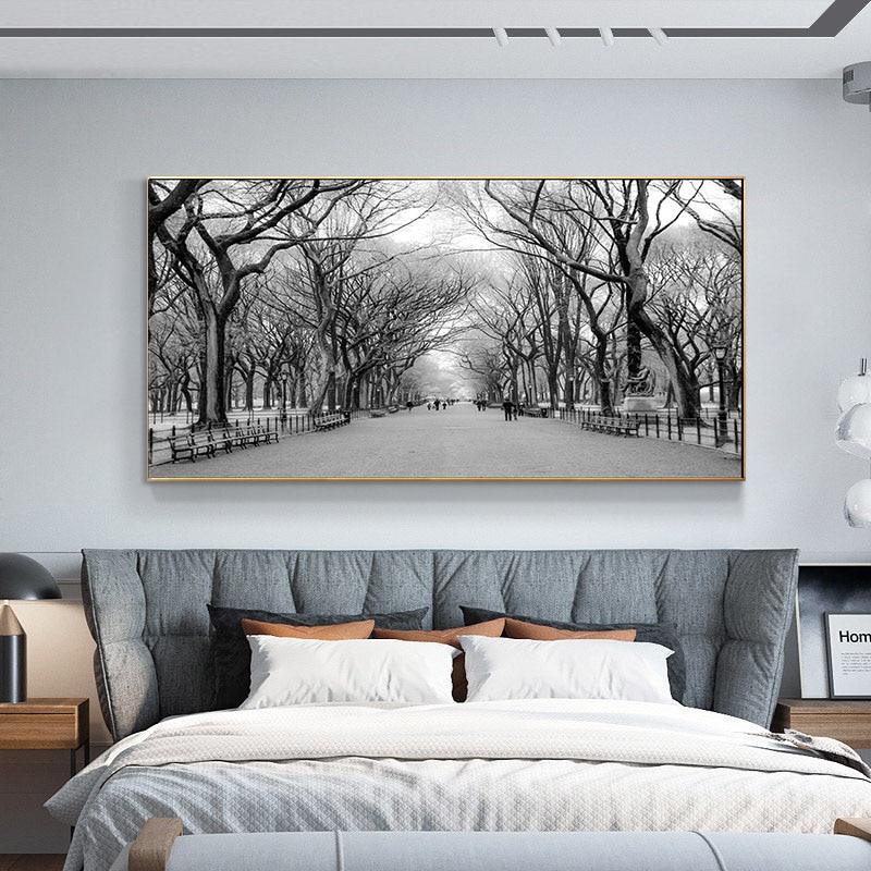 Pintura de flores de paisaje de viento, decoración de arte de la pared, decoración minimalista nórdica, póster, imagen, pintura para decoración del hogar y sala de estar