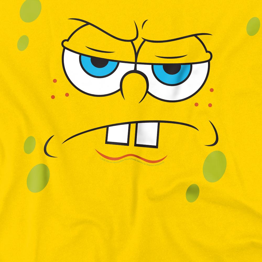 SpongeBob SquarePants Mens Angry Face T-Shirt