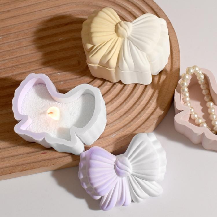 Silicone Mold for Bowknot Pumpkin Storage Container Jewelry Accessories Organiser Case Making Lightweight Design