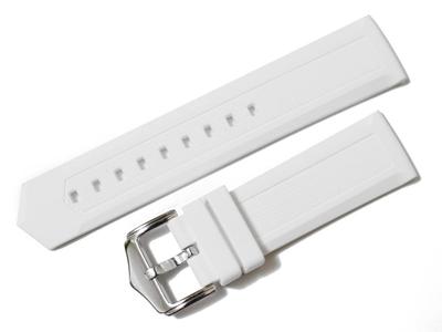 Díly hodinek King kompatibilní s gumovým řemínkem Tag Heuer pro Formuli 1, externí produkt, bílá 22 mm [importovaný originál]
