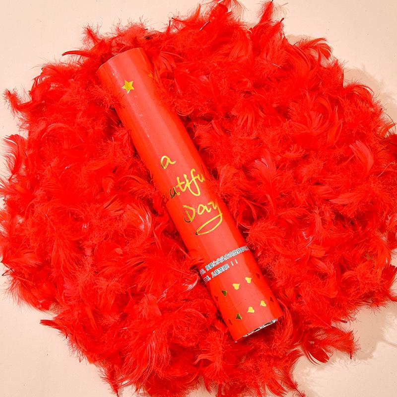 Handheld Feather Confetti Cannon for Weddings, Birthdays & Proposals