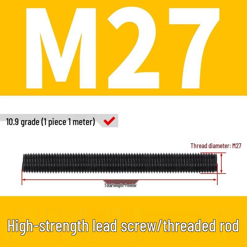 High-Strength Full Thread Screws and Rods: 8.8, 10.9, 12.9 Grade