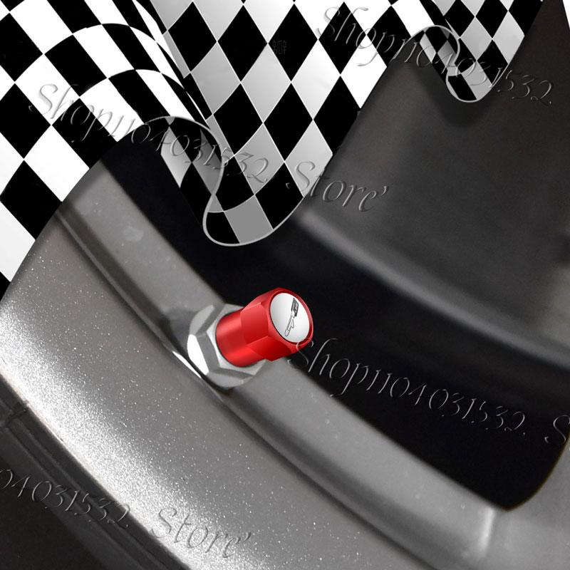 AADU1 4Pcs GT Line Logo Metal Alloy Car Valve Caps Wheel Tires Air Tyre Stem Protective Cover For Kia GT Ceed Rio K3 K5 Sportage