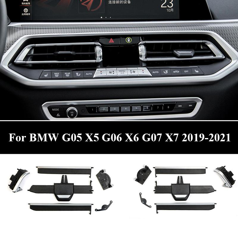 For BMW G05 X5 G06 X6 G07 X7 2019-2024 Front Center Middle Air Conditioner AC Vent Outlet Grille Slide Clip Repair Kit Parts NEW