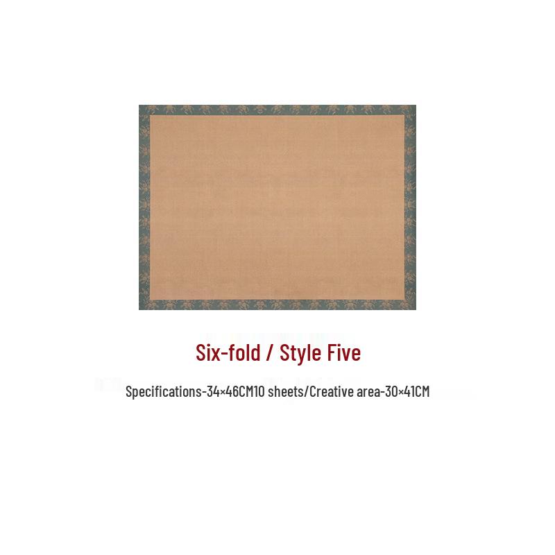 Retro Xuan Paper Semi-ripe Calligraphy Notebook for National Exhibition Submissions