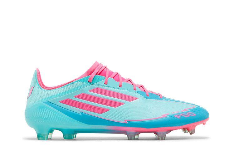 Men's Sneakers adidas F50 Elite FG Messi Miami Flash Aqua/Lucid Pink/Lucid Cyan