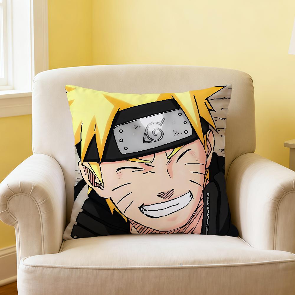 cushion Anime NNaruto cover Japan soft Comfortable Pillow Case manga for Sofa Living Room Home office Decor Protective Covers