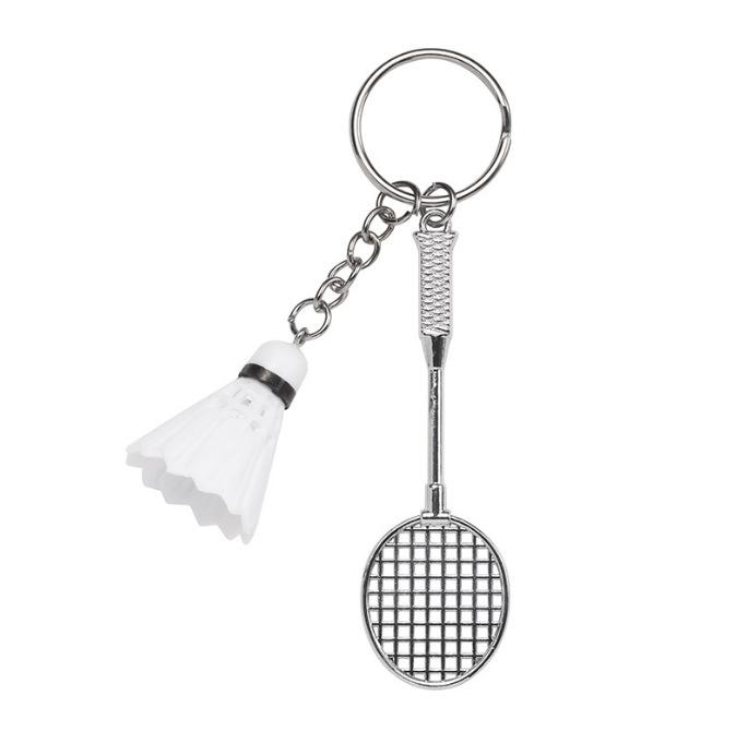 Badminton Keychain, Car Key, Bag Pendant, Sports Souvenir, Small Gift, Keychain.