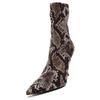 Zara Elegant Versatile Comfortable Fashion Short Boots 10cm Women Boots Snake-Print 13112410
