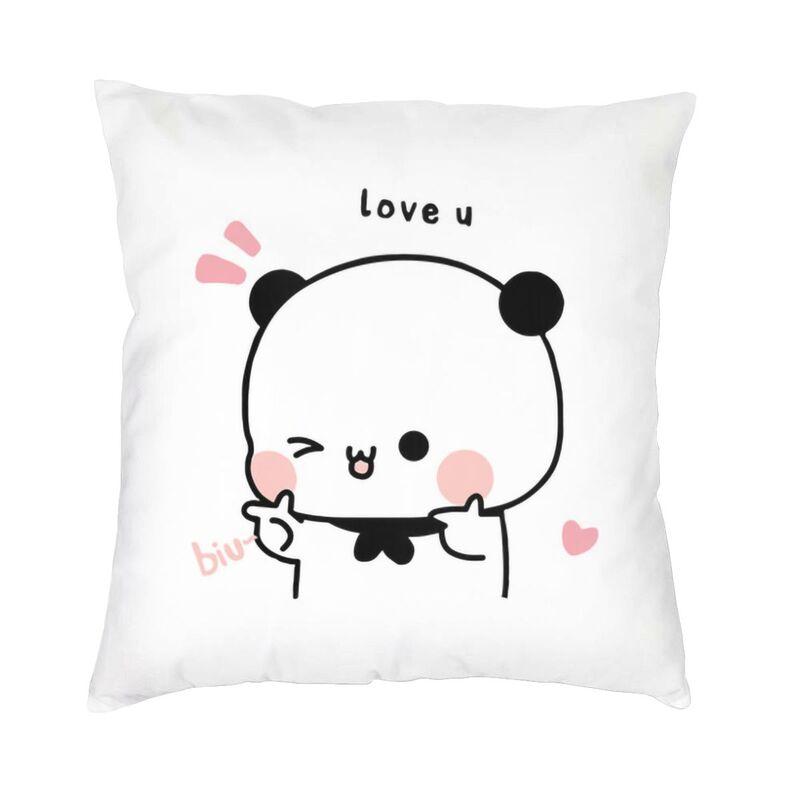 Bubu Dudu Bear And Panda Cushion Cover 45x45cm Home Decor 3D Print Throw Pillow Case for Car Two Side 30x30cm 12x12in