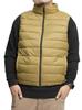 One Colors Padded Down Size Beige Men's Vest, Nylon, Water-Repellent, Photothermal, Stand-Up Jacket, LL, (18)