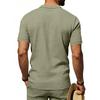 Europäisches & Amerikanisches Herren Leinen Revers Kurzarm Poloshirt - Klassischer Business Casual Stil, Mehrere Farben Verfügbar