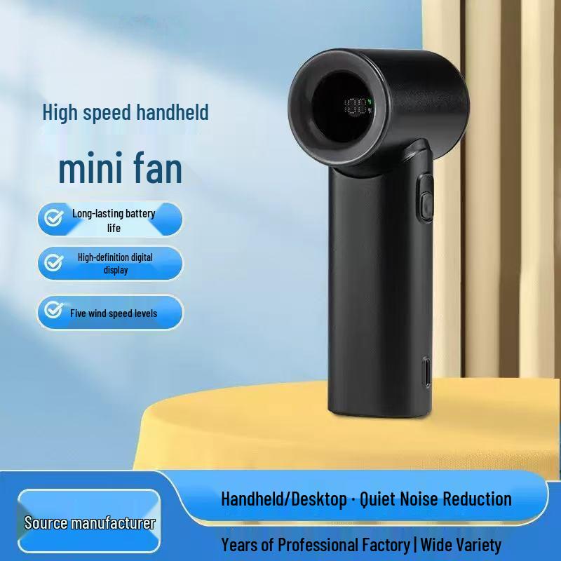 High-Speed USB Portable Fan 2025: 100-Speed Handheld with Strong Wind Capability