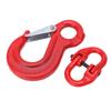 Slip Hook Eye Sling Heavy Duty 2T Bearing Trailer Lifting Chain Connector with 2 Ring Buckle