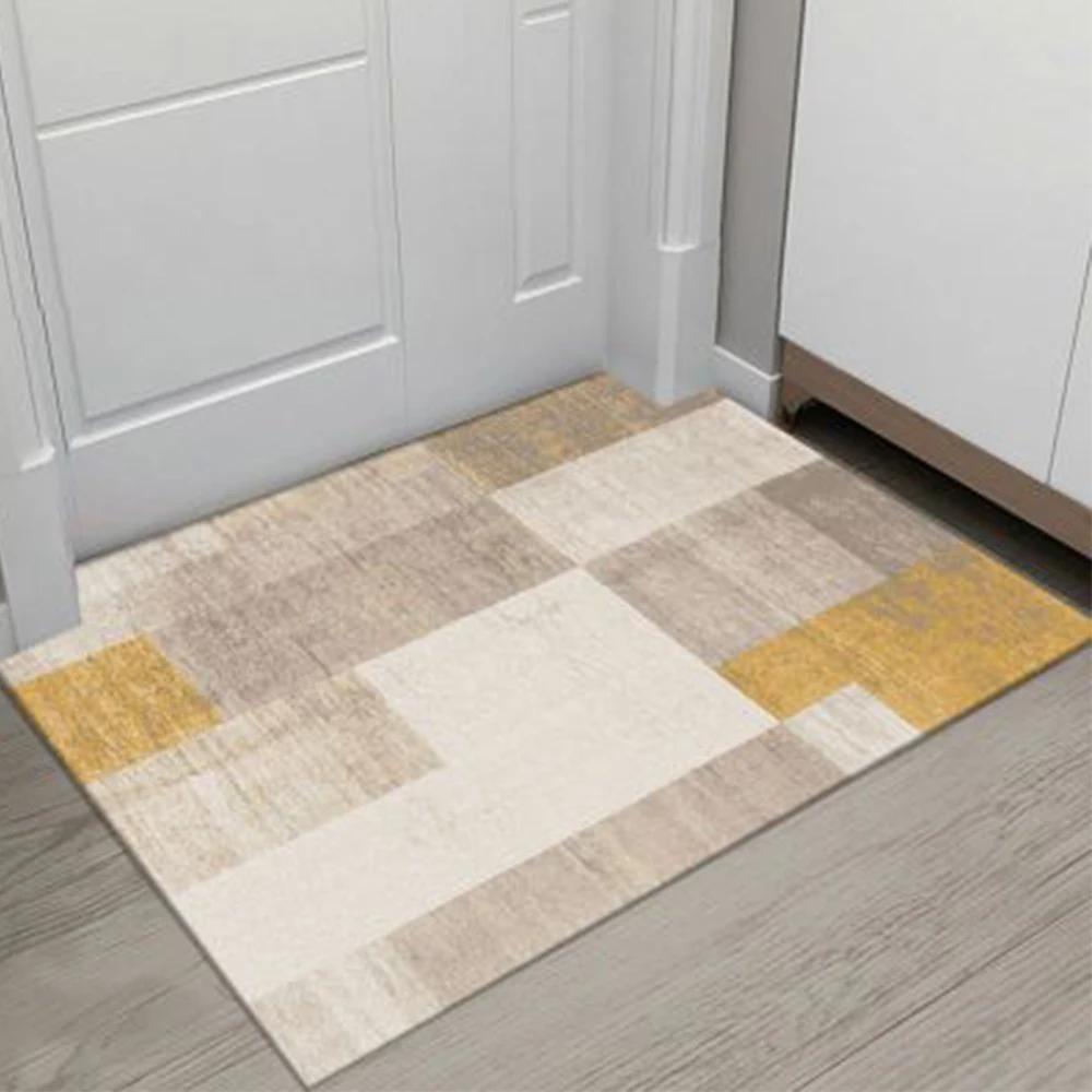 Nordic Absorbent Bathroom Non-slip Foot Mats Outdoor Porch Entrance Door Mat Living Room Carpet Home Rug Bath Mat Flooring Rugs