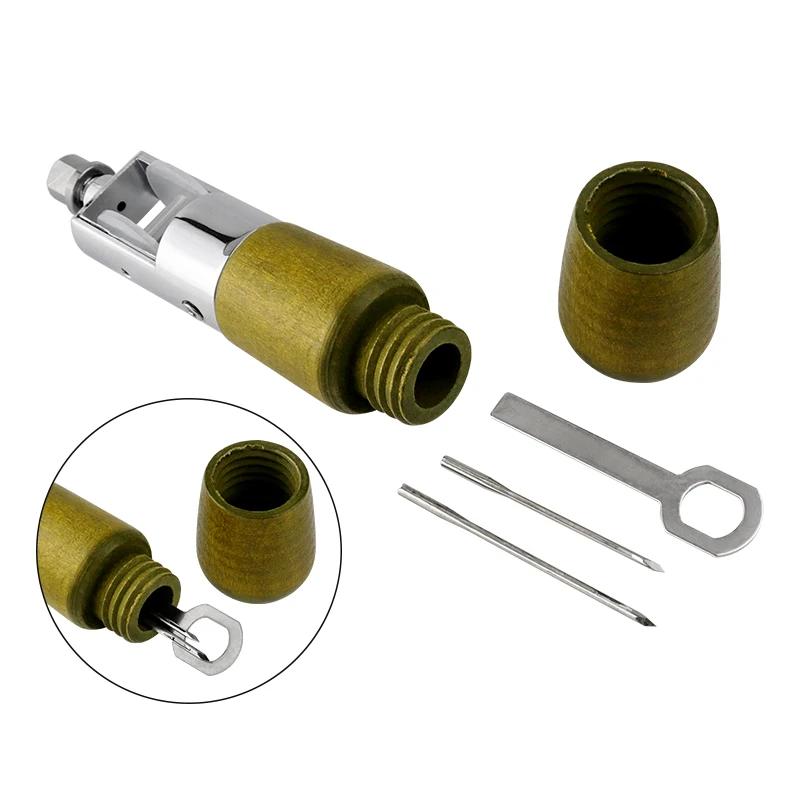 Handmade Leather Stitching Awl DIY Leather Craft Tool Waxed Thread Sewing Carving Repair Cowhide  Canvas Saddlery Stitch Tools