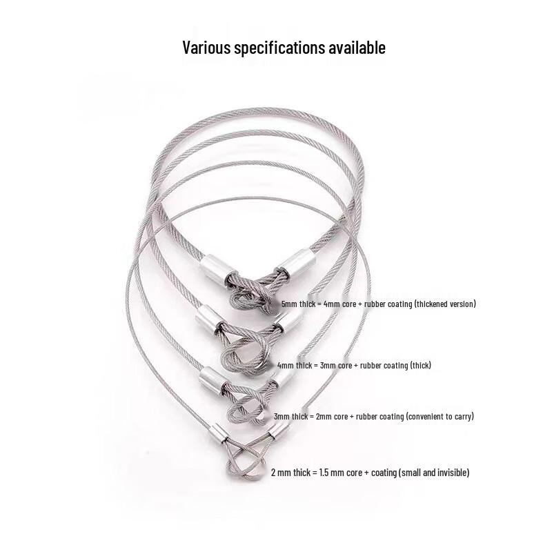 Stainless Steel Anti-theft Wire Rope Lock