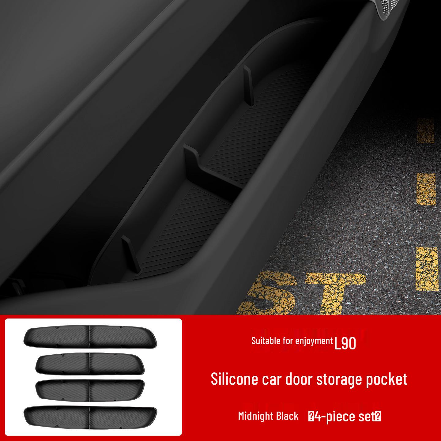 

L90 Car Door Silicone Storage Box & Organizer Set