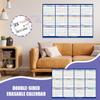2026 Wall Calendar Large Erasable, Dry-Erase Academic Planner With Foldable Design For Office Classroom Home Decor, Gift