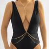 Hot Sexy Quaste Brust Kette Mode Körperschmuck für Frauen Mädchen Bohomia Sommer Strand Urlaub Bikini Dect Kreuz Bauch Taille Kette