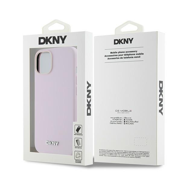 Dkny Dkhmp14Ssmchlp Iphone 14 / 15 / 136.1 Różowy/Pink Hardcase Liquid Silicone Small Metal Logo Magsafe