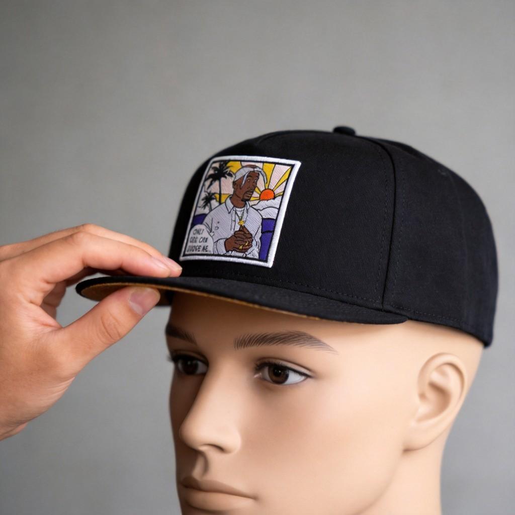 Pacenstein Hip Hop Character Baseball Cap With Wide Brim And Airflow For Daily Sun Protection