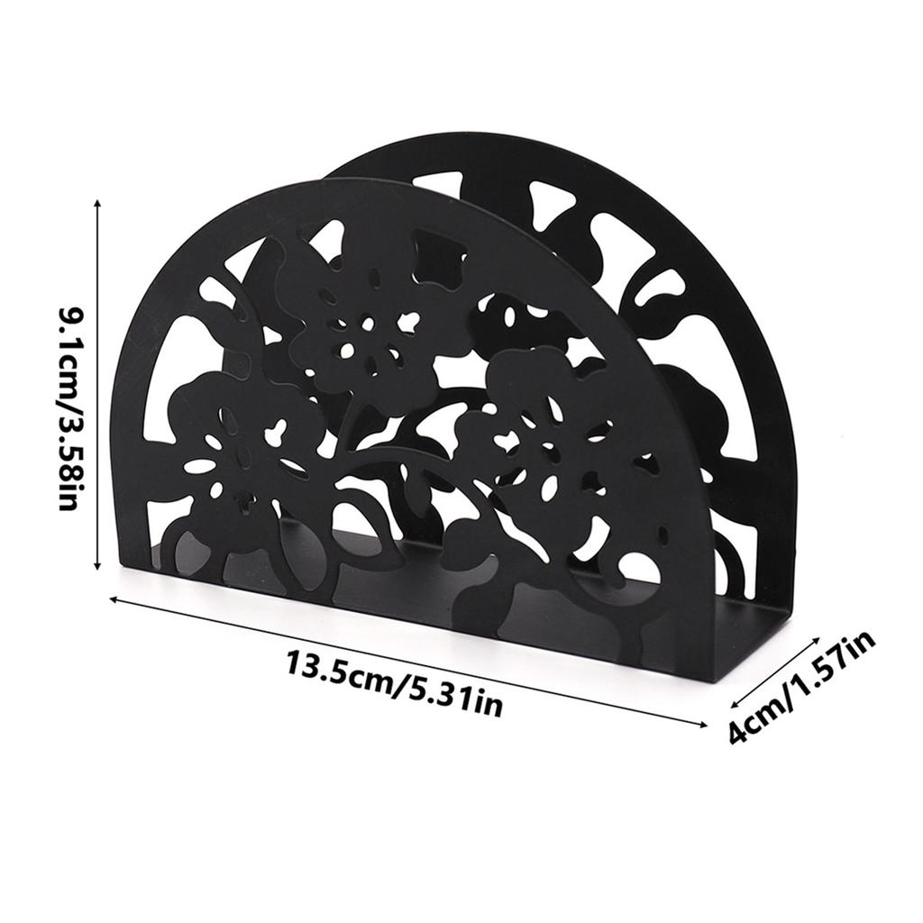 Modern Hollow out Napkin Holder Paper Tissue Dispenser for Coffee Shop Kitchen Hotel Countertop Decorative Holiday Gift