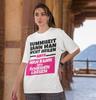 Spruch Scheidung Heirat Dumm Ex Mann Frau Damen Baumwolle Shirt  Oversize