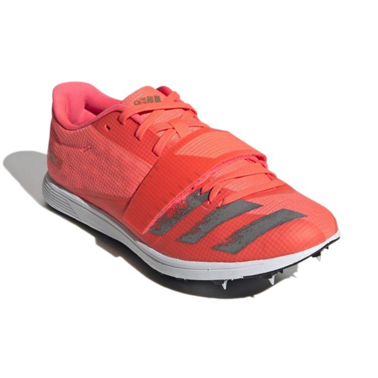 adidas Scarpe da Ginnastica da Uomo AdiZero Triple Jump Signal Coral Arancione Argento-Metallico Bianco-Nuvola EG6188