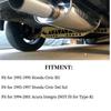 Honda Civic EG 92-95 için Kütük Alüminyum ARKA ALT ŞASİ DESTEĞİ+BAĞLANTI ÇUBUĞU+Arka Alt Salıncak Kolu