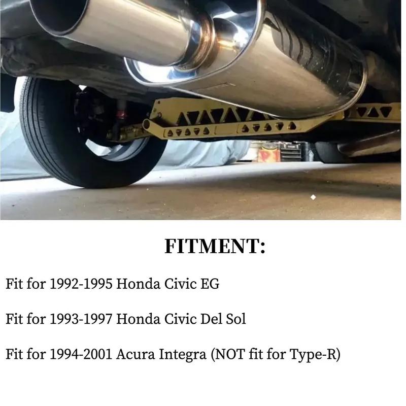 Honda Civic EG 92-95 için Kütük Alüminyum ARKA ALT ŞASİ DESTEĞİ+BAĞLANTI ÇUBUĞU+Arka Alt Salıncak Kolu