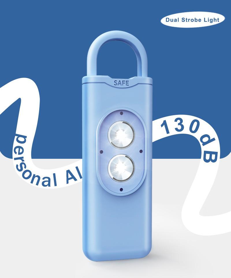 Women's Self-Defense Alarm: Loud Anti-Wolf Device with Strobe Lights for Personal Safety