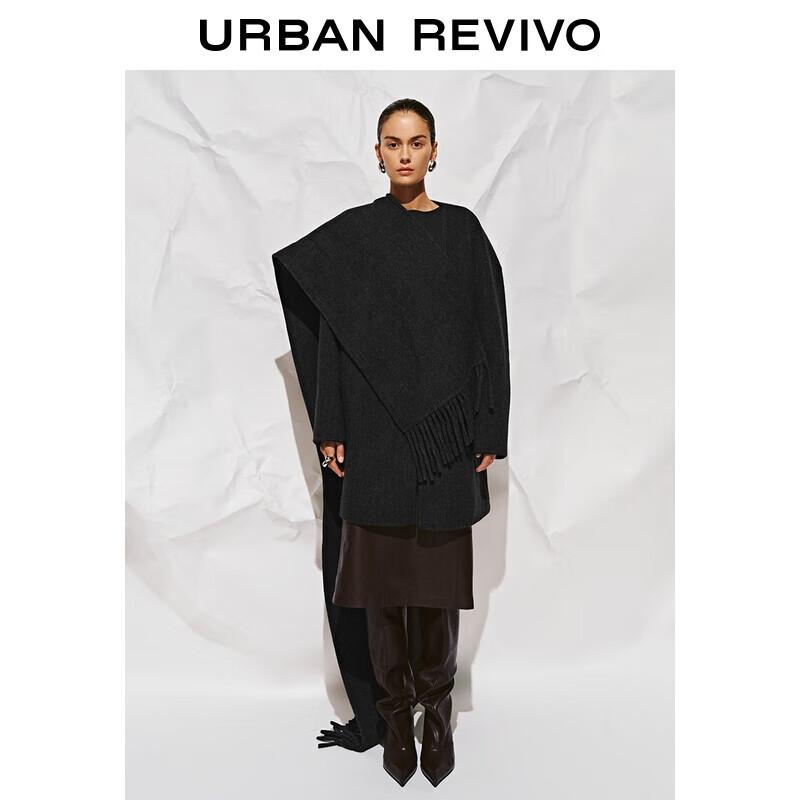 

Women s Chic Scarf-Style Winter Coat S