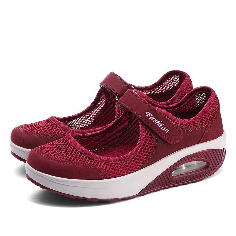 2023 Women's Lightweight Air Cushion Velcro Mesh Low-Top Shoes