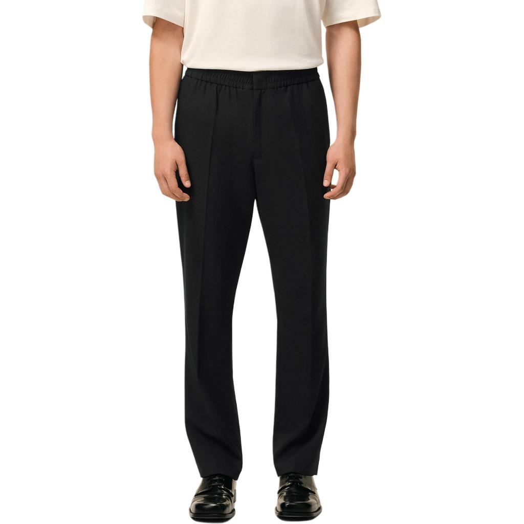 AMIPARIS Solid Color Pocket Straight Leg Casual Pants Men Bottoms HTR226WV0194-001