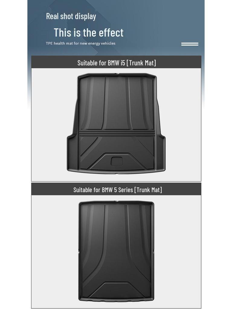 Zakázkové TPE rohože do kufru pro BMW i3/i5/X5/X5L/X1/ řadu 3/ řadu 5