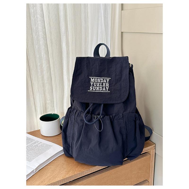 School Bag New High-value Niche Design Drawstring Backpack Junior High School Students Lightweight Travel Mountaineering Backpack