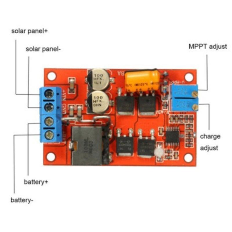High Efficiency MPPT Solar Panel Regulator 5A DC5-26V Output Intelligent Charging Management For Solar Power Systems