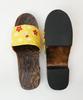 Japanese Burnt Paulownia [KYOETSU] [Kyoetsu] Sandals, Geta, Pattern, Wood, Women's (13, measurement_24_point_5_centimeters)