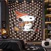 Cozy Autumn Snoopy Cartoon Theme Beach Towel Personalized Custom Name & Text Soft Quick Dry Beach Towel for Swimming Travel