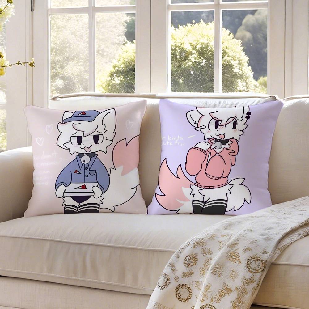 B-Boykisser Süße Katze Niedliche Kissenhülle Staubmilbenfrei Unsichtbarer Reißverschluss Sofa Bett