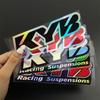 2PCS Racing Suspensions Motorcycle Stickers Kyb Fork Suspension Vinyl Decals for Yamaha Honda Suzuki Ktm Kawasaki Benelli