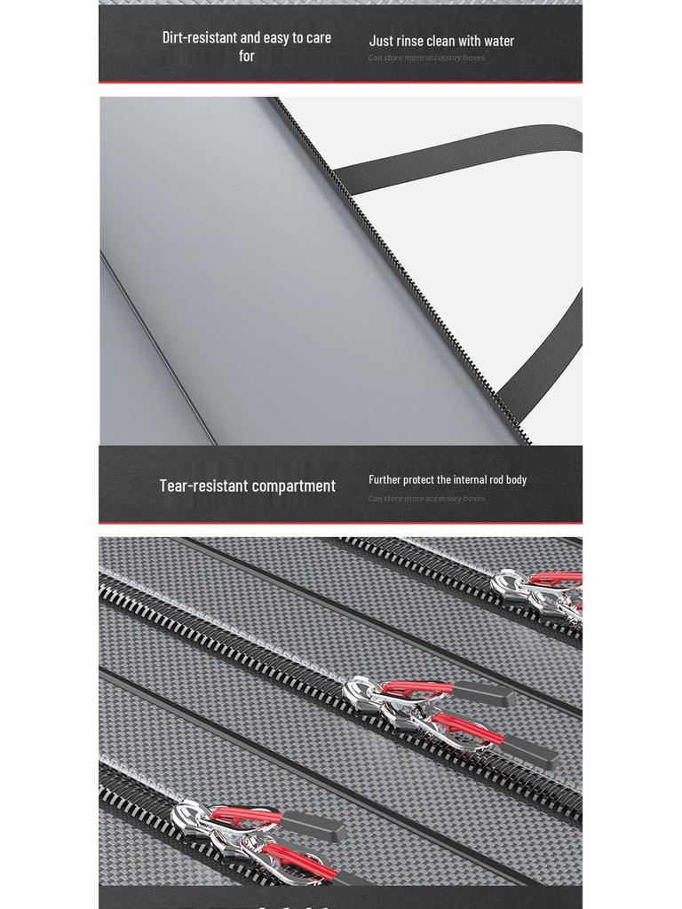 Bolsa Espessa de Grande Capacidade de Três Camadas para Armazenamento de Aparelhos e Varas de Pesca