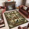 Witchcraft Theme Crystal Velvet Rug Personalized Custom Name Text Soft Floor Mat Home Decor
