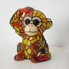 Rainbow Stained Glass Animal Night Light, USB Powered Retro Highland Cow/Koala/Squirrel Resin Lamp for Bedroom, Desk, Home Decor