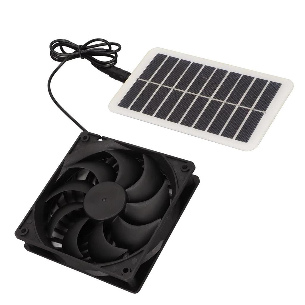 Portable Solar Exhaust Fan for Pets, Poultry, Office, and Outdoor Camping