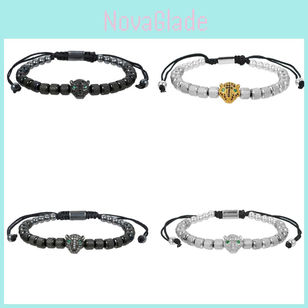 Leopard Animal Jewelry Bracelet With Adjustable Copper Material For Gift And Travel Souvenirs