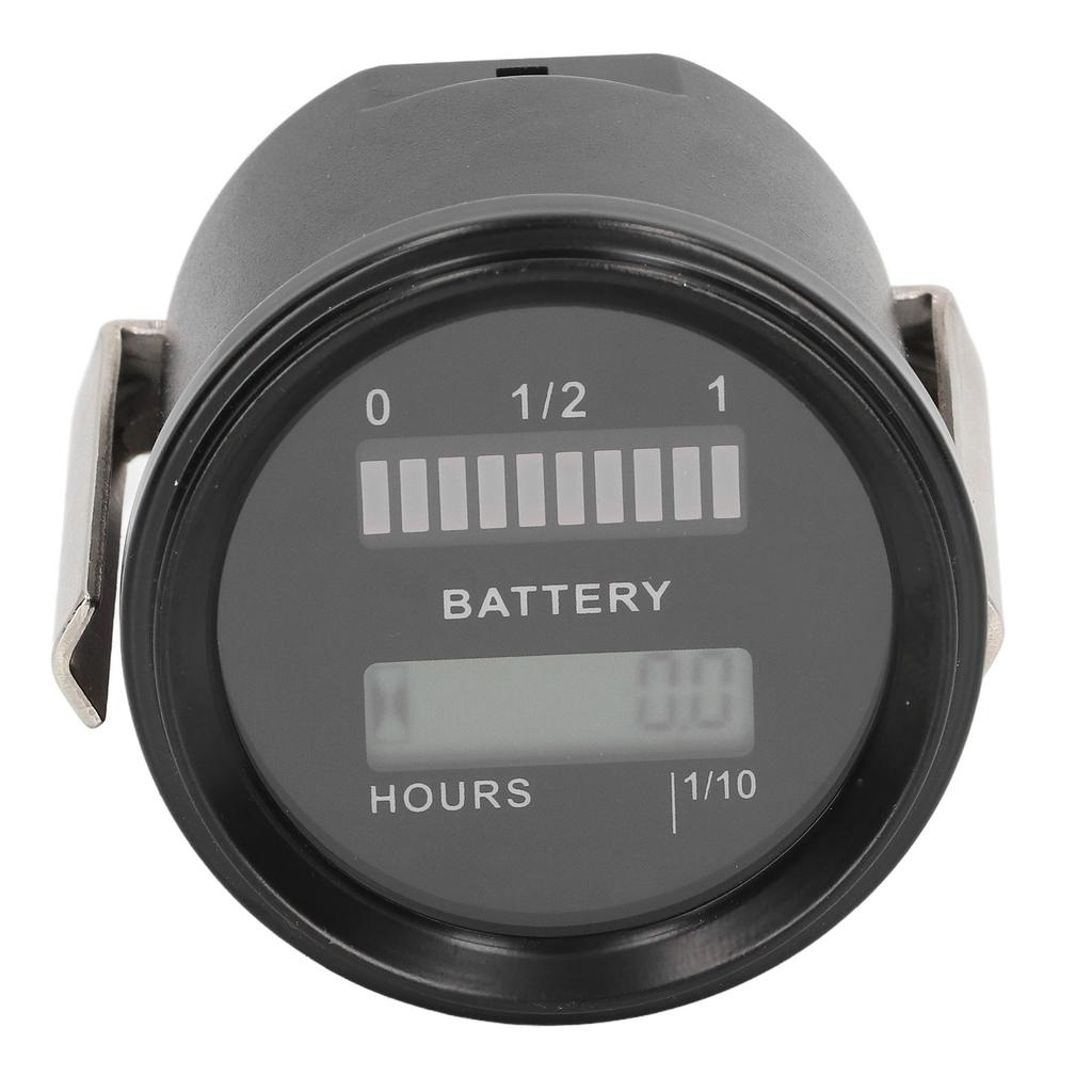 Digital Battery Indicator Hour Meter Multifunctional Gauge IP65 Waterproof for Electric Cars Carts
